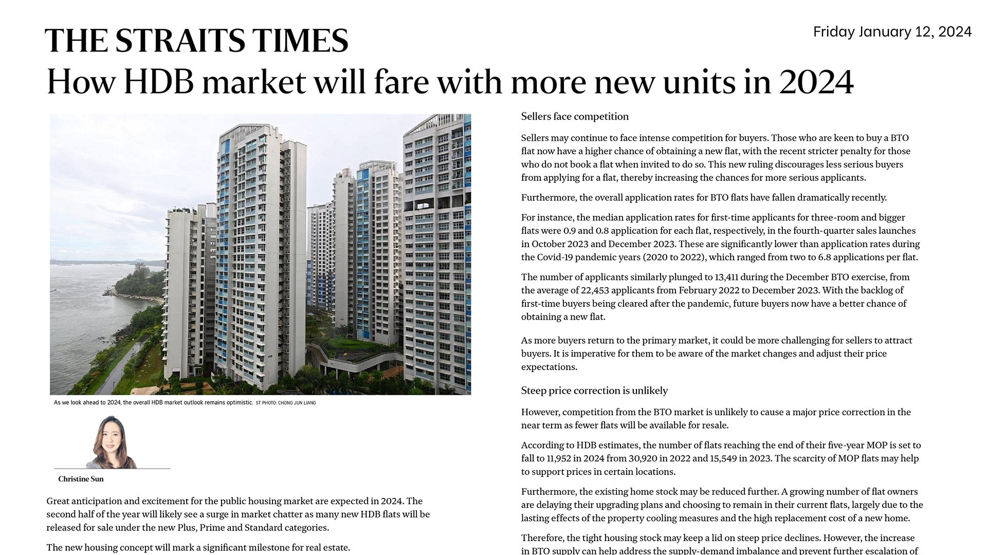 How HDB market will fare with more new units in 2024